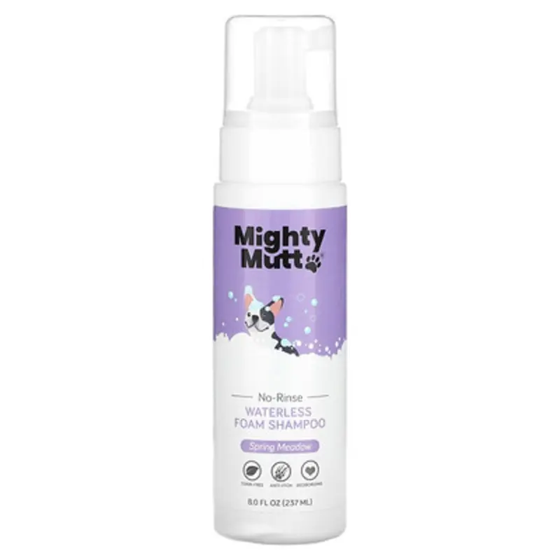 Mighty Mutt , Waterless Foam Shampoo, For Dogs, Spring Meadow, 8 Fl Oz (237 Ml)