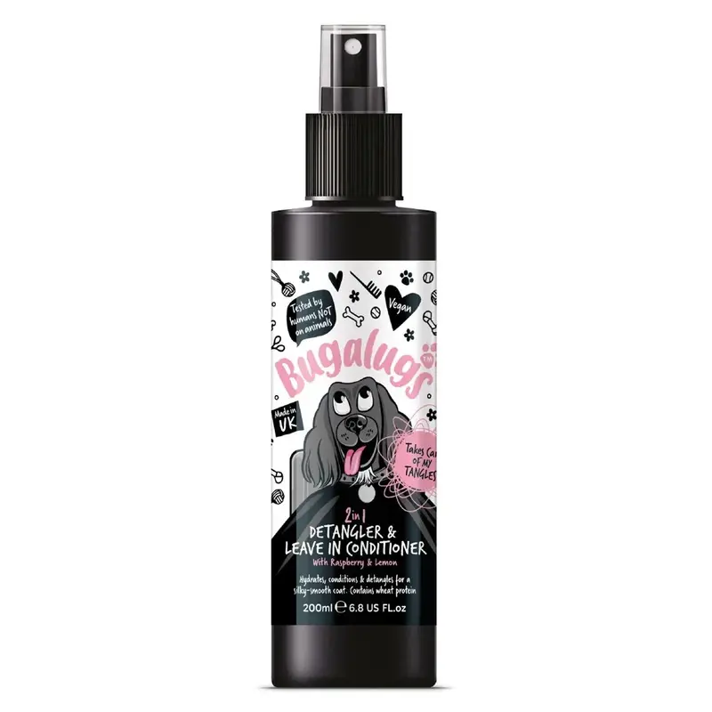 Bugalugs Unisex Black Detangle And Conditioning Spray