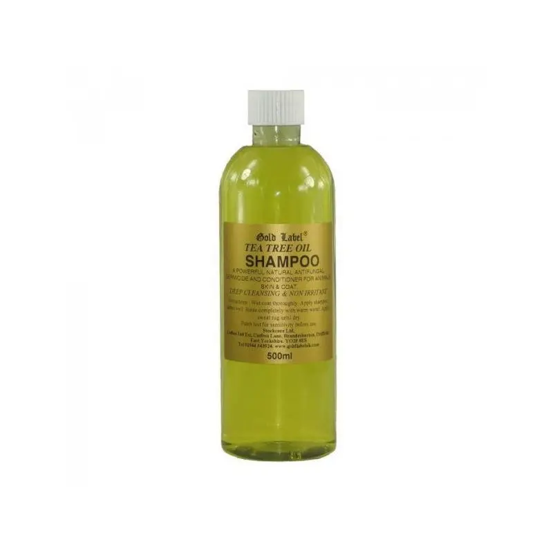 Label Tea Tree Oil Shampoo - Bottle Gold 500Ml