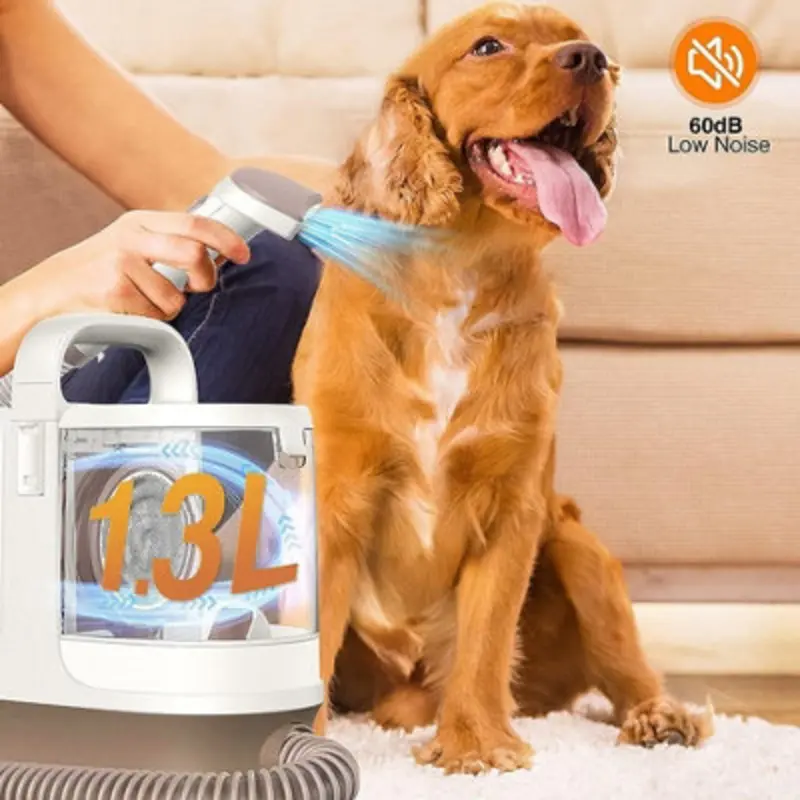 Living And Home 6 In 1 Pet Cleaning&Grooming Vacuum With 5 Nozzles