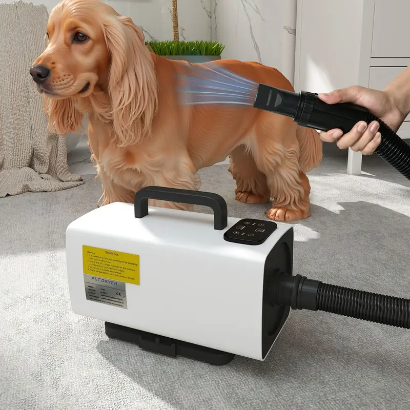 Pawhut 2200W Dog Hair Dryer With Auto Adjustable Temperature & Airflow White