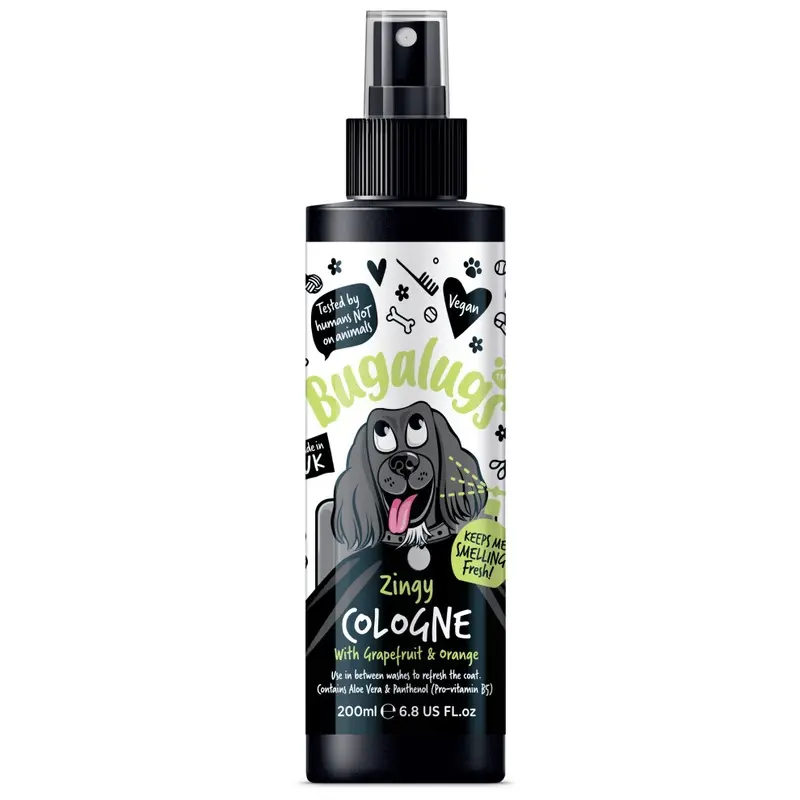 Bugalugs Orange Dog Cologne Spritz Spray Zingy Grapefruit & Fragrance 200Ml