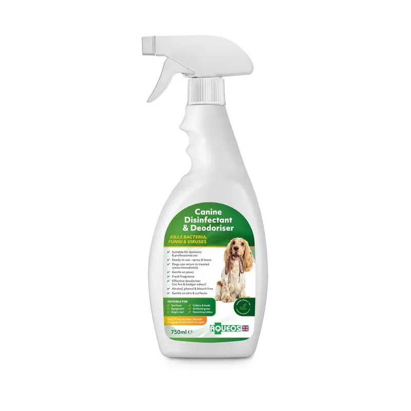 Aqueos Kennel, Patio And Multi-Use Canine Disinfectant - Spray 750Ml