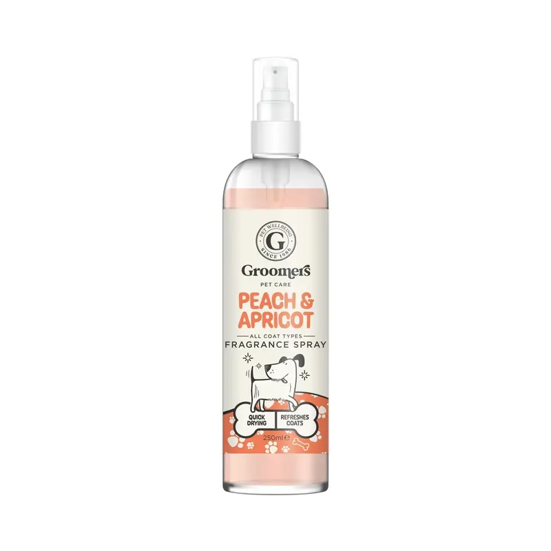 Groomers Dog Fragrance Spray Peach & Apricot, Cologne 250ml