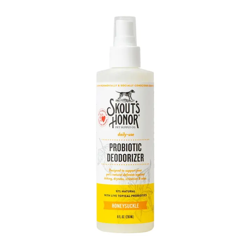 Skouts Honor Probiotic Deodoriser Spray For Dogs & Cats Honeysuckle