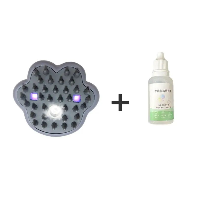 Blue/Gray ( Gray) Self Cleaning Uv Spray Cat Dog Grooming Brush, Massage Comb