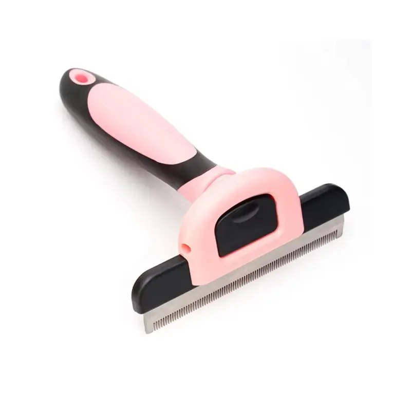 Pink Pet Grooming Brush-Double Sided Shedding And Dematting Comb -S Small