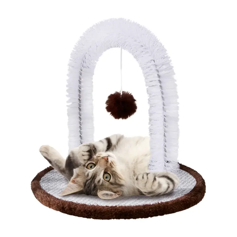 Cat Arch Self Groomer Massager Multifunctional Face Grooming Massaging Brush Toy