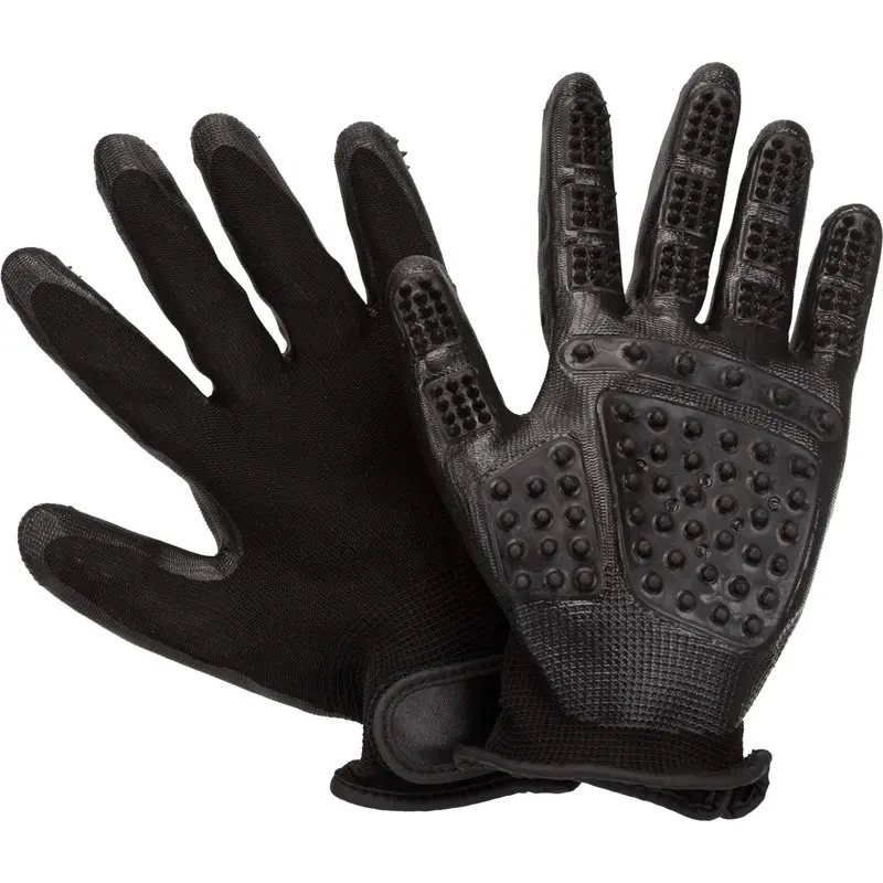 TRIXIE Fur Care Gloves, 1 Pair, Nylon/Rubber, 16 x 23 cm, 0.125 kg