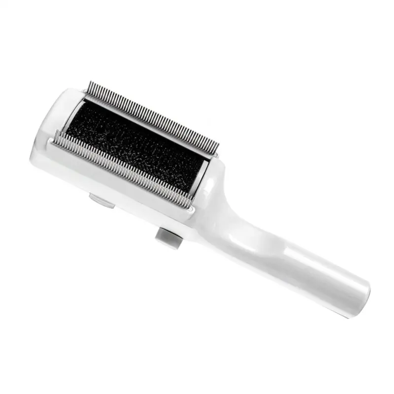 Spactz White Pet Dry Cleaning Brush For Short Or Long Haired Cats,