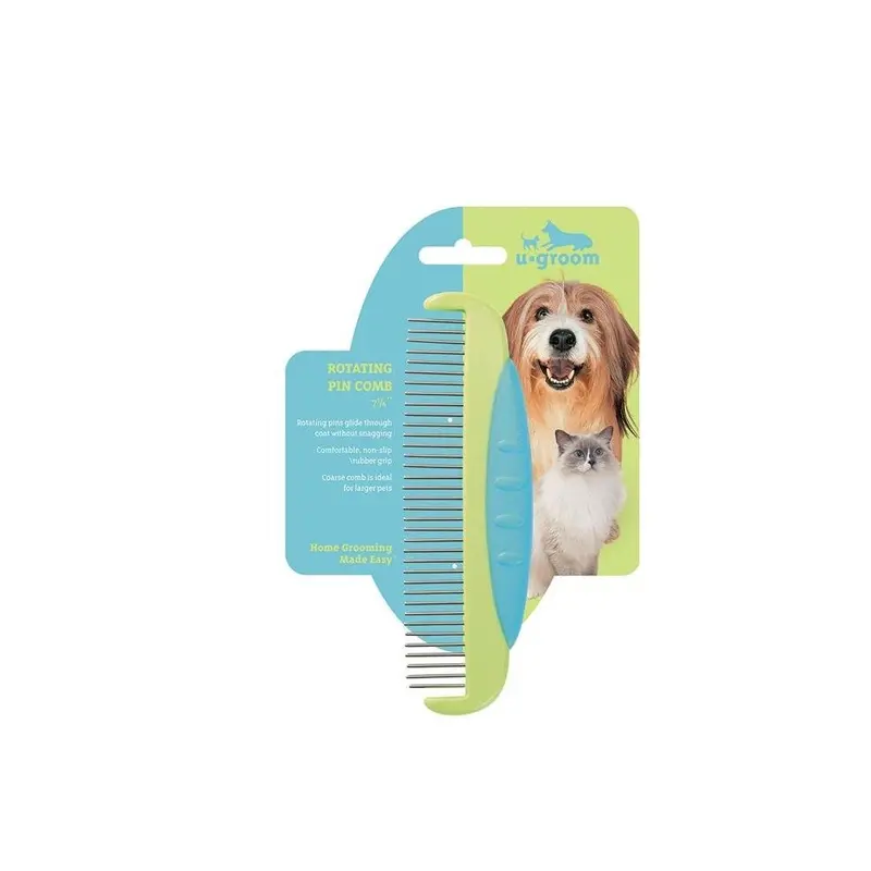 Petedge Us1348 7.25 In. Ug Rotating Pin Pet Comb Size 12