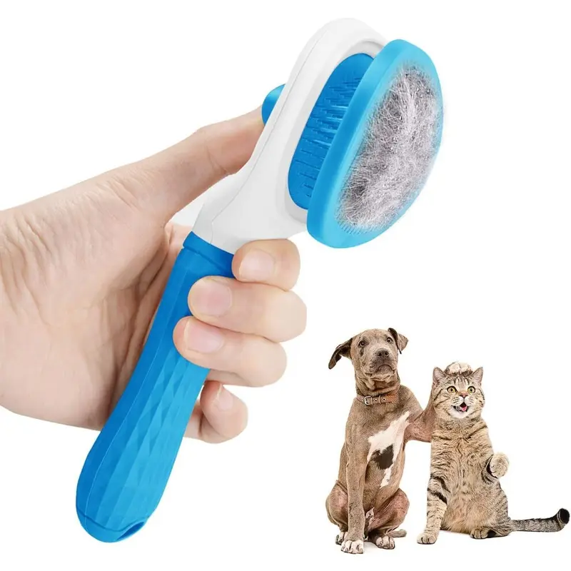 Zeuxo Blue Pet Grooming Brush Piece Size 1