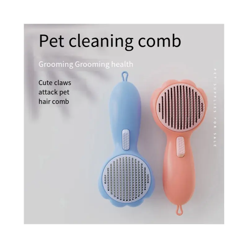 Exogio Blue Pet Brush For Pats, Dog Bath Shedding And Grooming