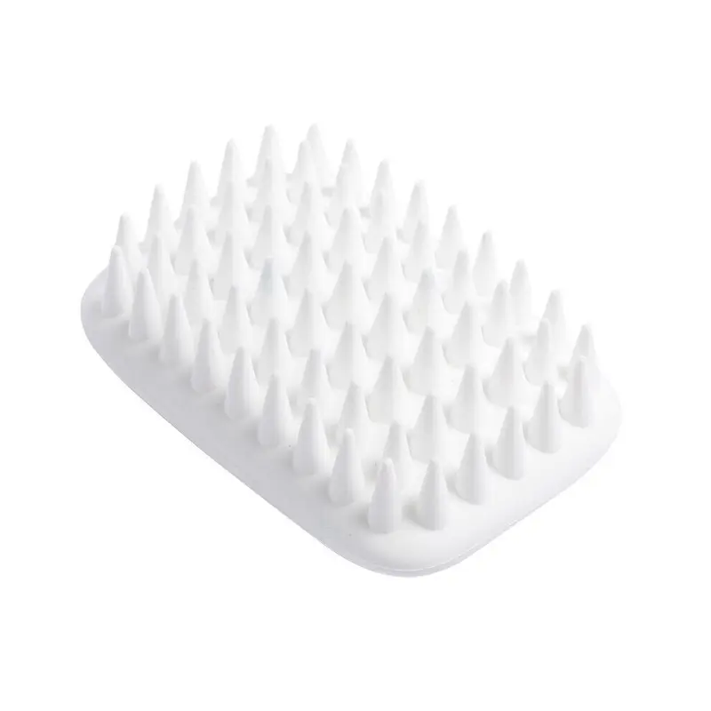 Gzuk (Rectangle) Pet Dog Silicone Comb Hair Removal Brush Smooth Surface Easy Cleaning