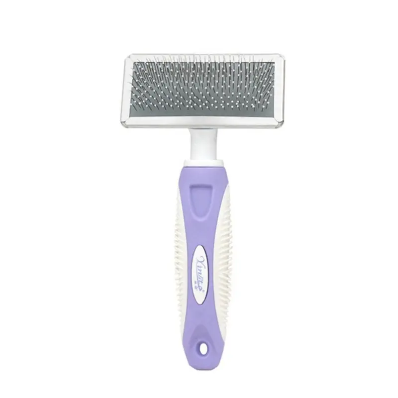Purple 3Pcs Pet Comb Stainless Steel Cleaning Needle Comb Size 3