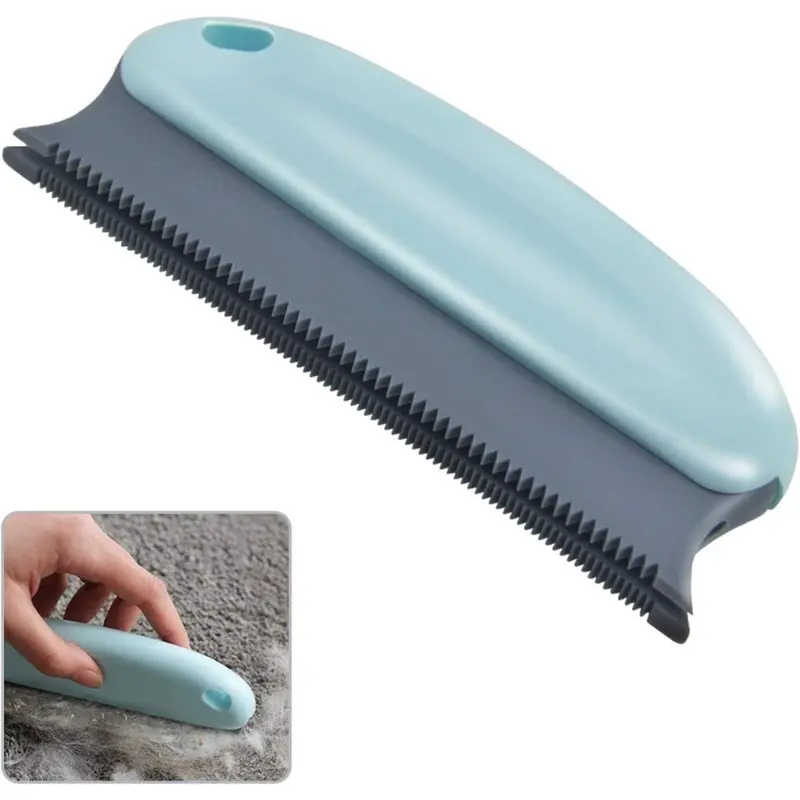 Gopatriot Memory Sky Blue Pet Hair Removal Brush, Cat And Dog Hair Remover (Sky Blue)