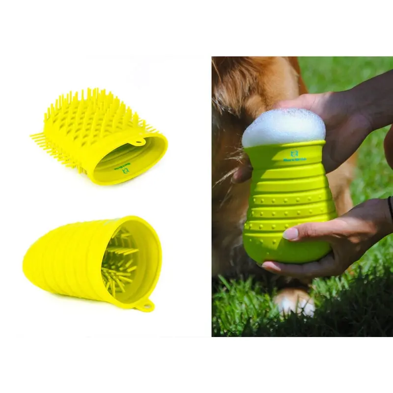 Schors Brite Bark Brite Dual Purpose Dog Paw Scrubber And Bath Brush