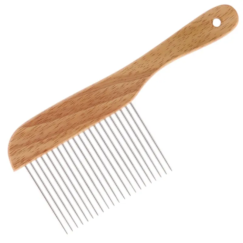 Groom Professional Wooden Poodle Comb (XL Pins)
