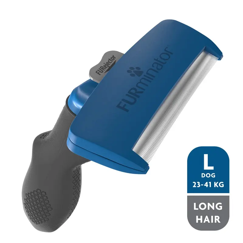 Furminator De-Shedder Grooming Tool For Long Haired Large Dogs