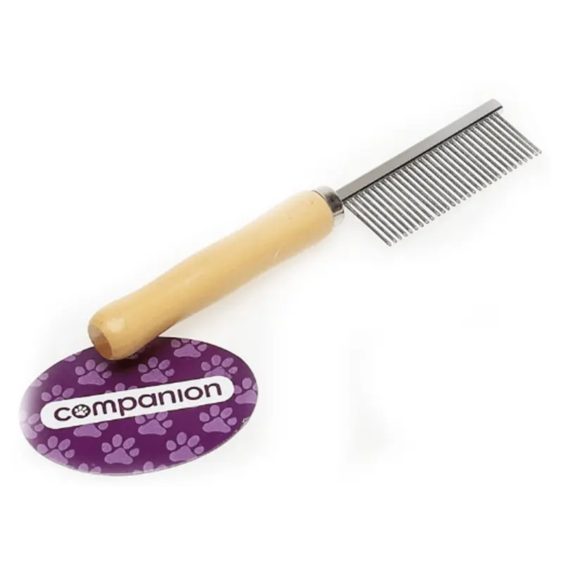 Companion Unisex Wooden Handle Comb