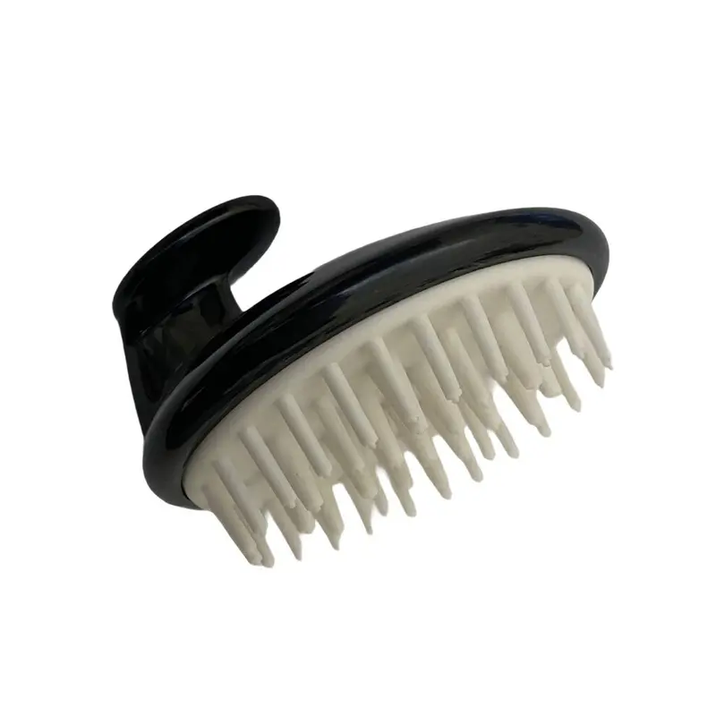 G.b.s Black Bath Time Silicone Pet Shampoo Brush And Massager