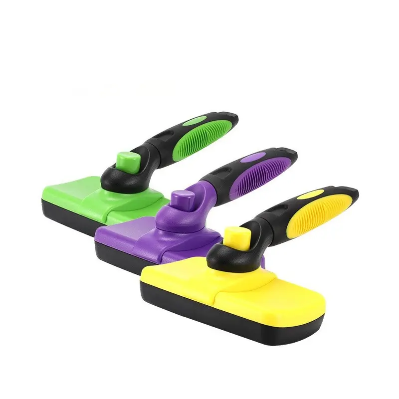 Vchdush Purple (Purple) Pecute Slicker Dog Brushes,Self Cleaning Pet Grooming Brush