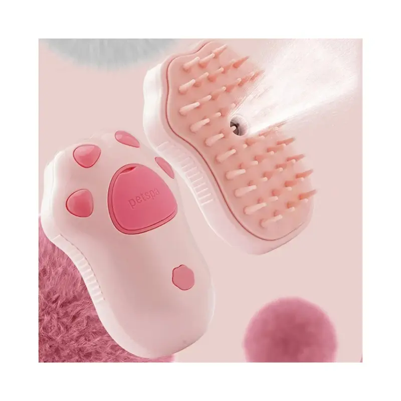 Zeebax Limited Pink ( Paw) Pet Grooming Hair Removal Combs+ Free Gift