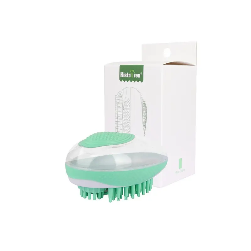 (StyleC) Bath Pets Brush Supplies Bath Massage Can Store Body Wash Brush Silicone