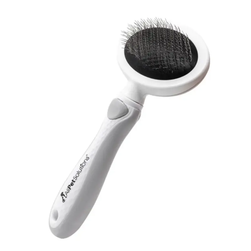 Allpetsolutions Grey Round Slicker Brush For Dogs & Cats