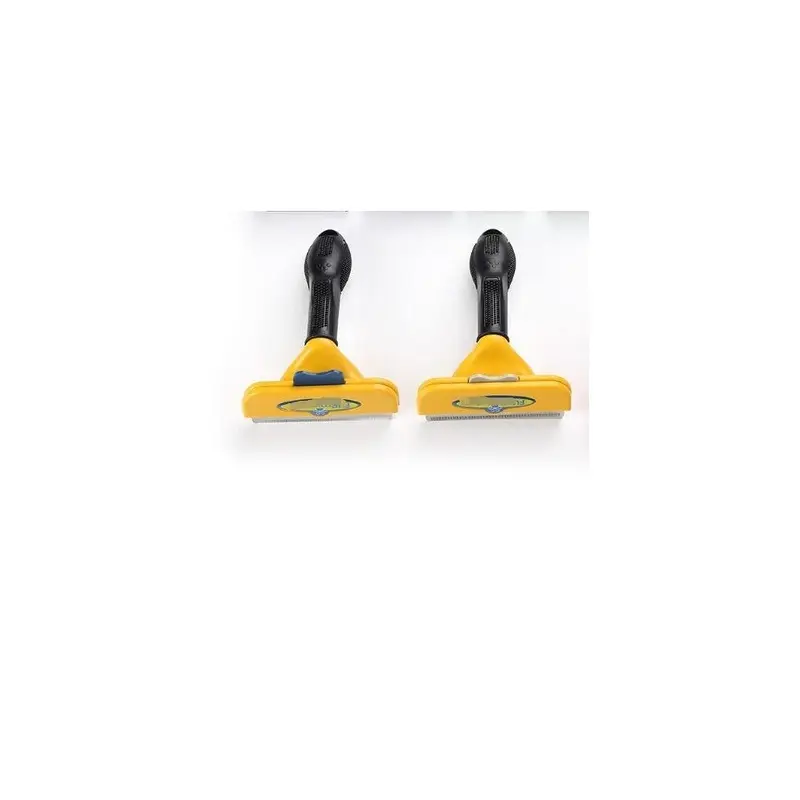 Hod Pets Yellow (-Short Hair, L) The Fur Eliminator Deshedding Dog Brush
