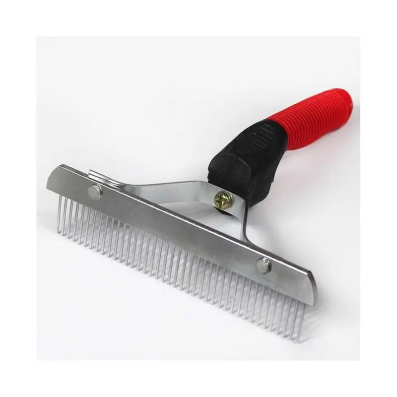Deyaah Pet Comb Rake Comb Grooming Brush Deshedding Tool Beauty Comb Dogs Large