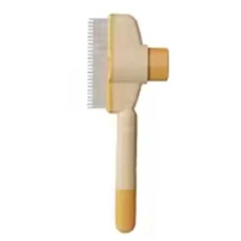 Yellow Dog Hair Remover Brush Cat Dog Hair Grooming And Care Comb Size 1
