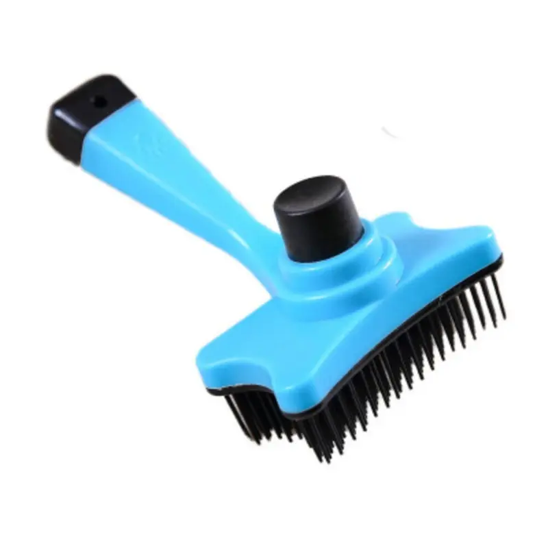 Blue 4Pcs Cleaning Brush Plastic Massage Pet Brush Size 13