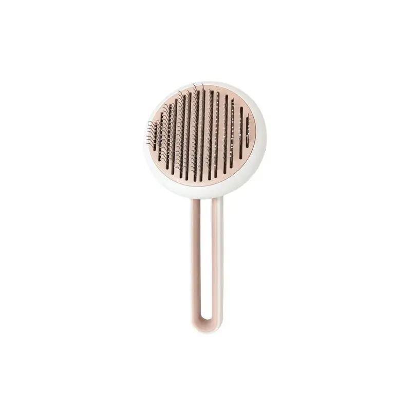 Petpurifiers Pink Concepto Modern Bristle Grooming Pet Deshedder Comb, - One Size