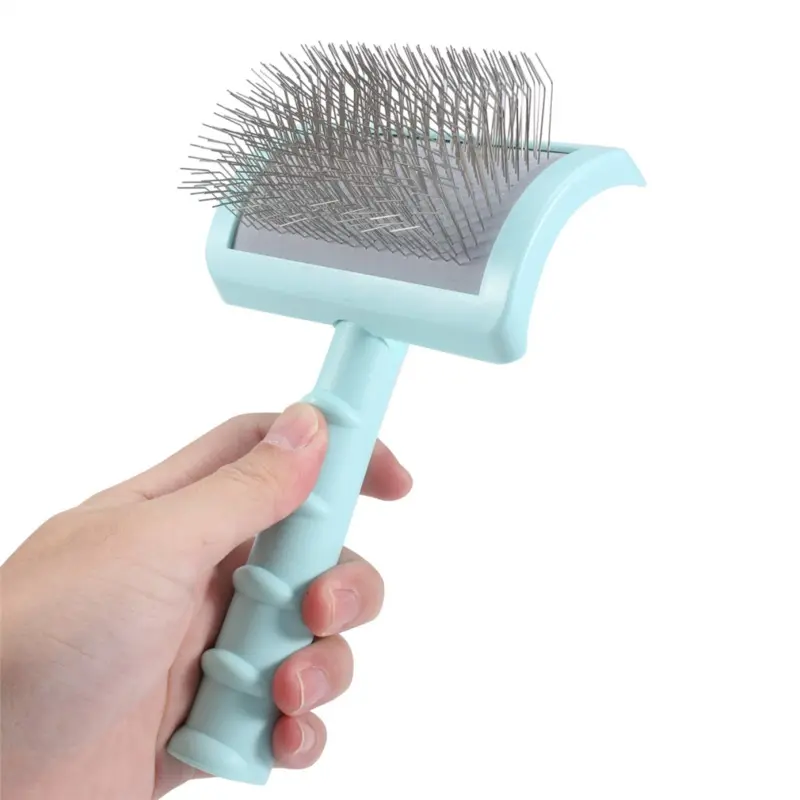 Sem Green Firm Slicker Brush - Extra Long Pin Brush For Dog Pet (Green) Large