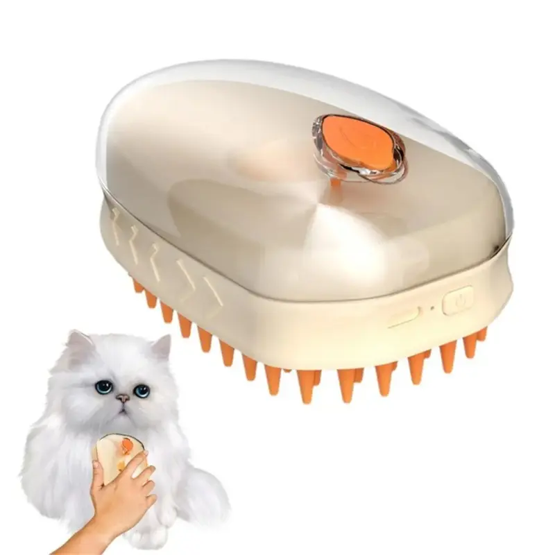Torribaly Steamy Pet Brush Self-Cleaning Shedding For Dog Hair Rechargeable B