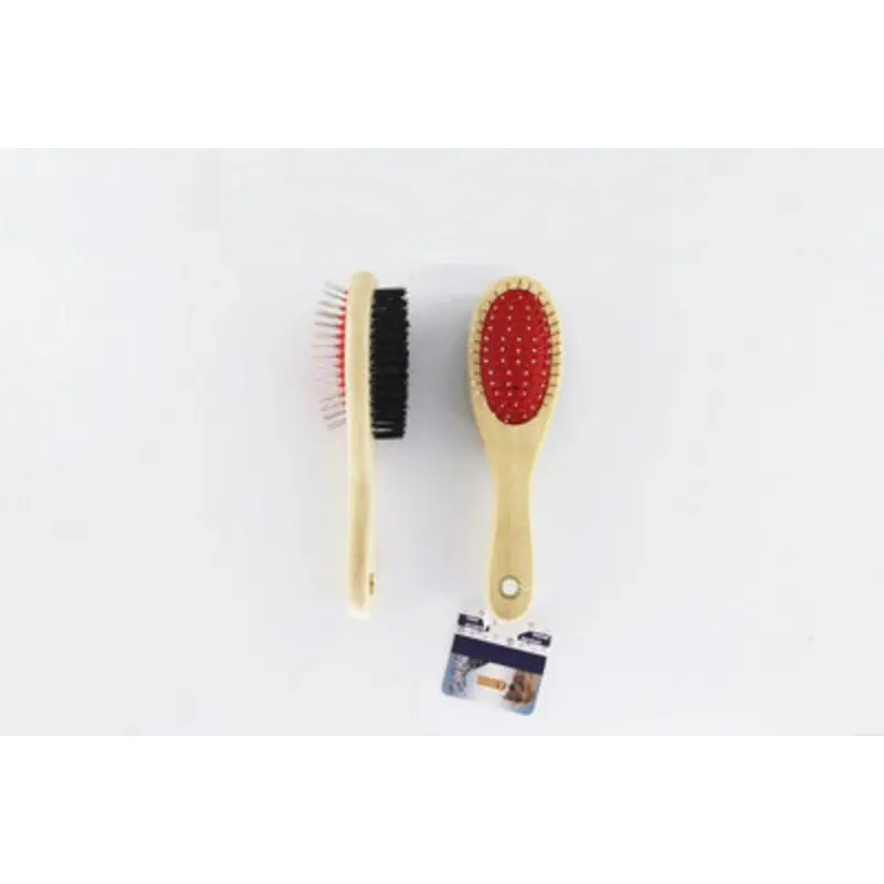 Extrastar Double Sided Wooden Pet Brush, 22 X 6Cm
