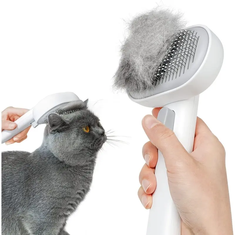 Zeuxo White Cat Hair Release Brush