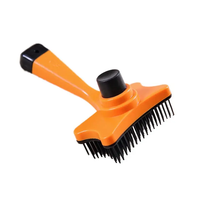 Orange 4Pcs Cleaning Brush Plastic Massage Pet Brush Size 13