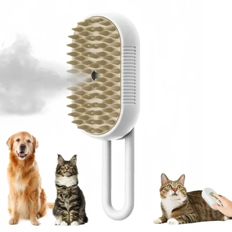 Zeebax Limited White ( Handle) Pet Grooming Hair Removal Combs+ Free Gift