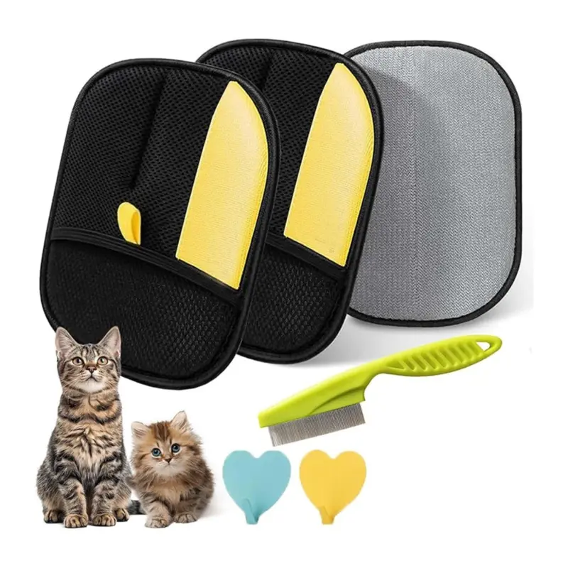 Pet Hair Remover Glove, Static Removal Gloves for Pet Hair