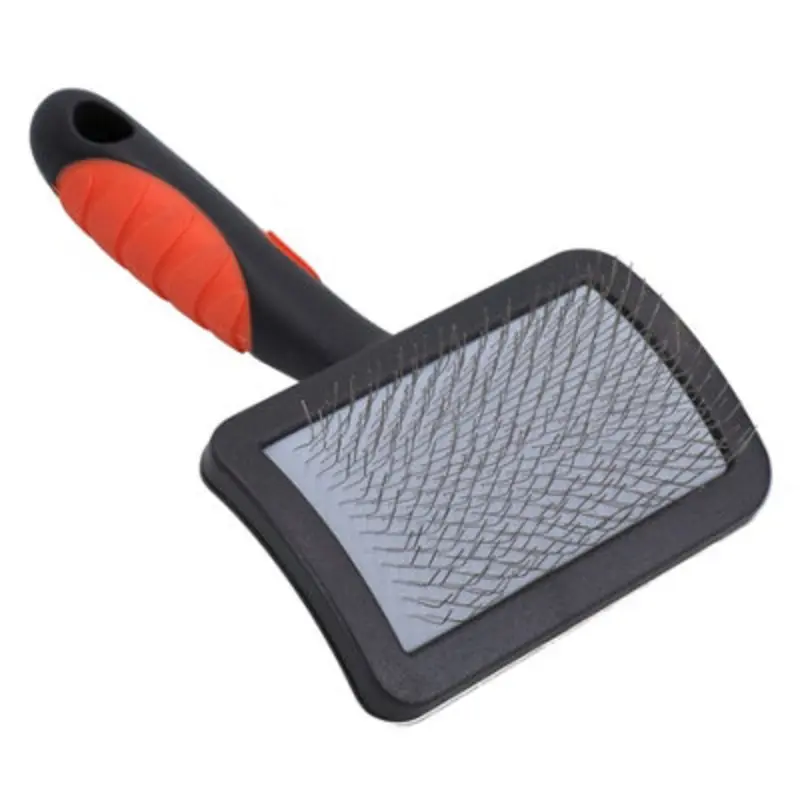 Ab Tools Slicker Brush With Ergonomic Hand Grip Dog Cat Pet Grooming ) Small