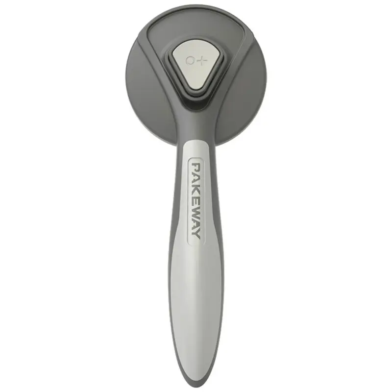 Grey (Grey) Dog Cat Pet Brush Self Cleaning Slicker Grooming Hair Remover Comb Tools