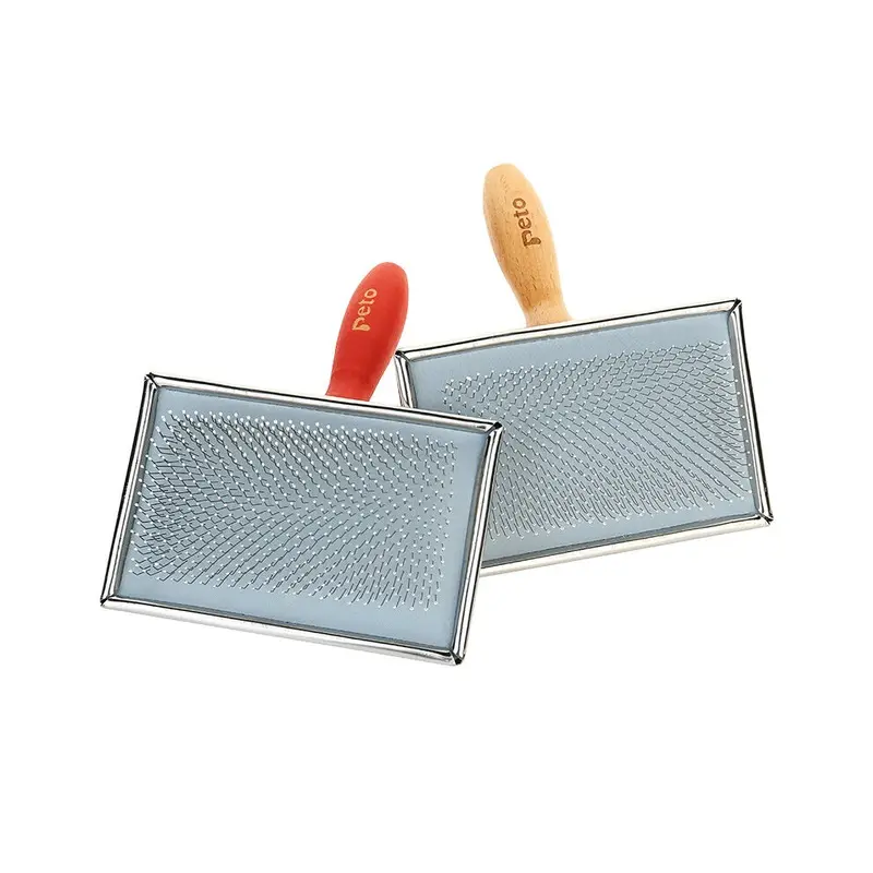 Hkhbjs Red ( Cat Comb Stainless Steel Needle Pet Comb Dog Hair Brush Medium
