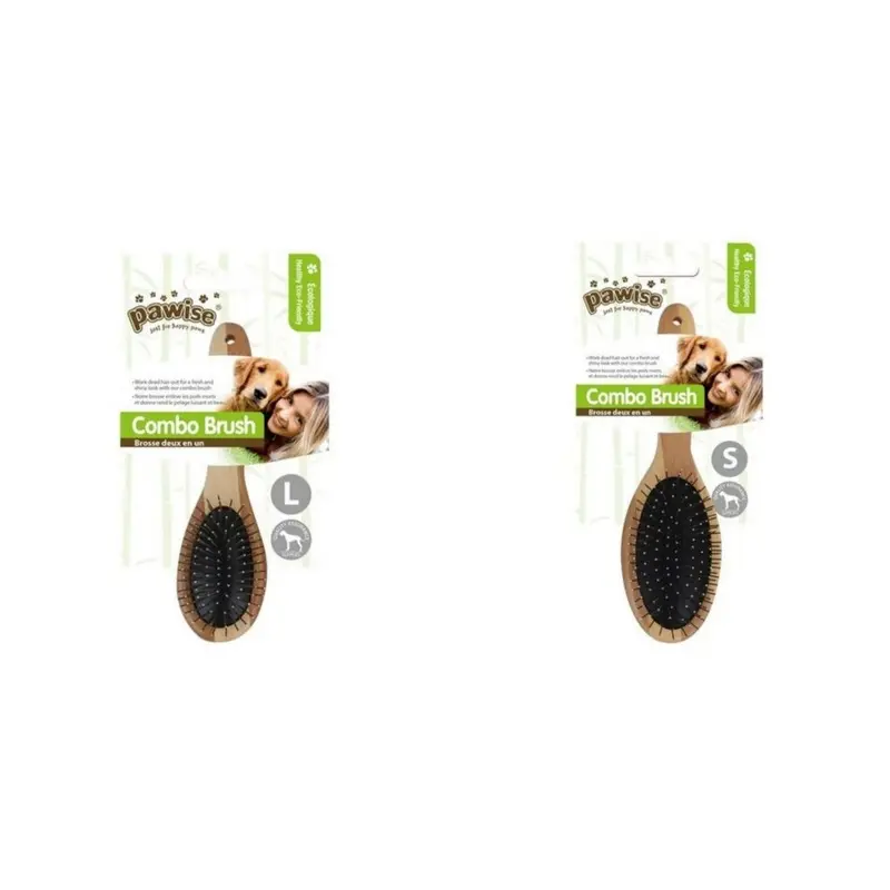 Pawise Brown (L, ) Dog Grooming Combo Brush