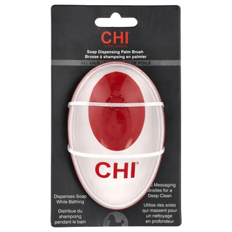 Chi For Dogs , Soap Dispensing Palm Brush, For Dogs, 1 Count