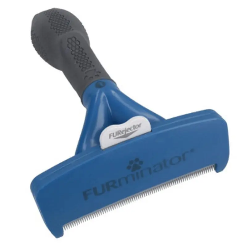 Ab Tools Blue Undercoat Deshedding Tool For Short Hair Dog -Dog Grooming Tool Large