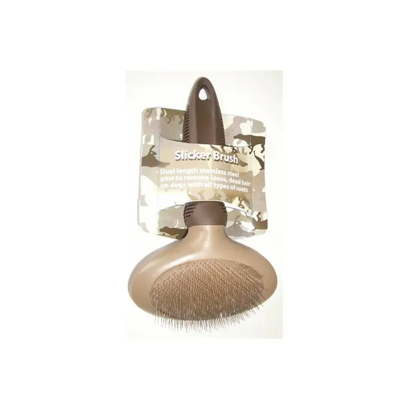 Enrych Brown 5906 Slicker Dog Brush, Camouflage Large