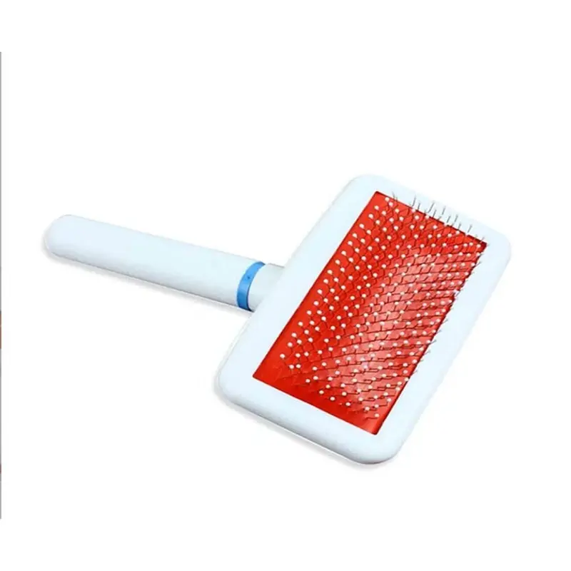 Dsport White P237 10X Pet Brush Airbag Grooming Comb Cat Dog Hair Removal Comb Small