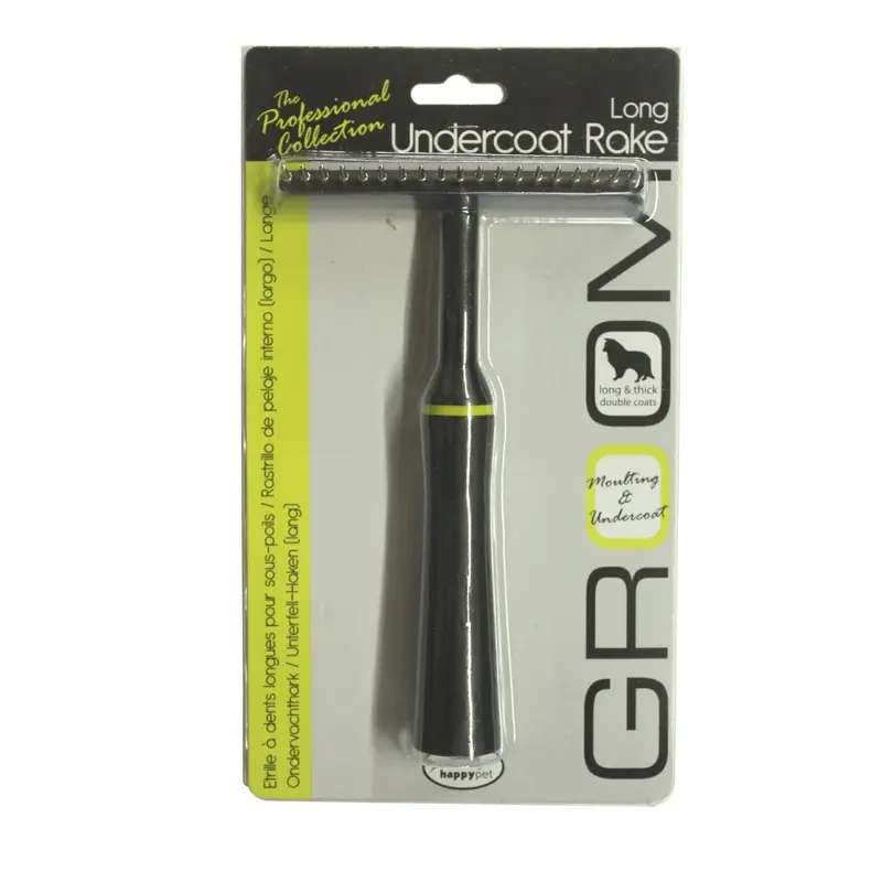 happypet Groom Long Undercoat Rake for Dogs,X-Small
